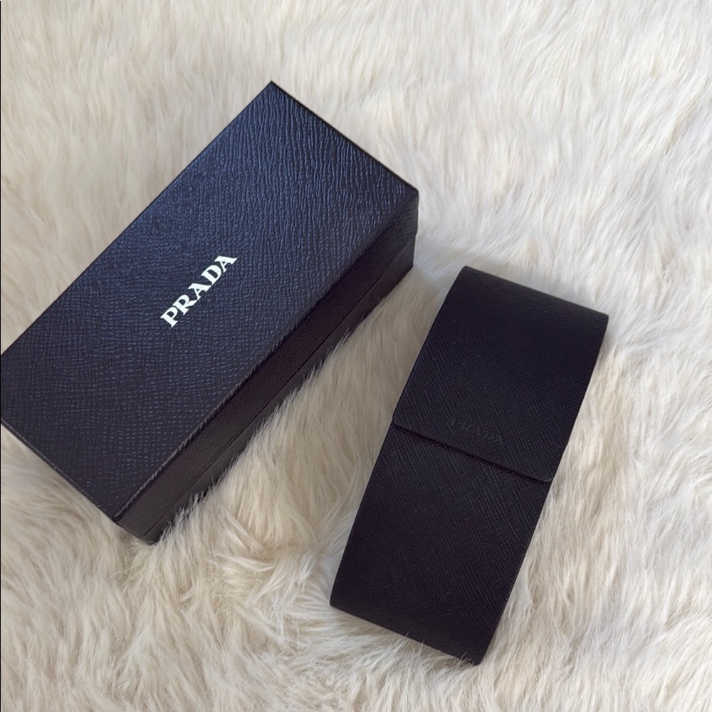 Prada Black And Blue Rectangular Sunglasses - image 7